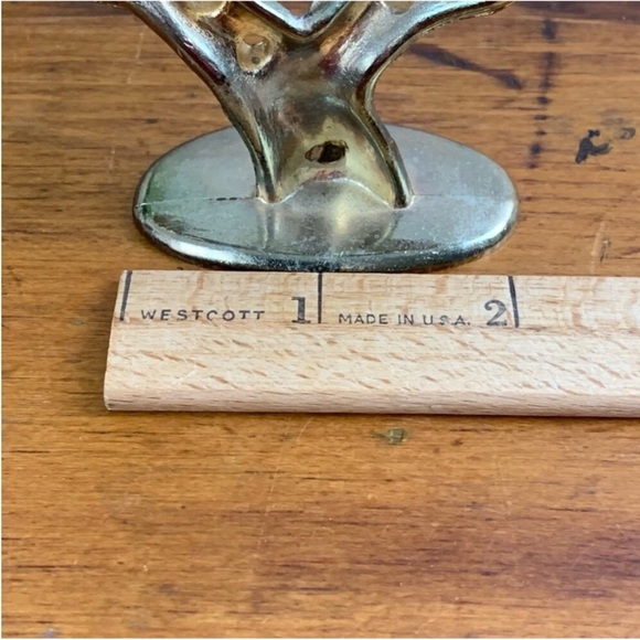 Vintage | Brass Butterfly On Branch Earrings Hanger - Picture 12 of 13